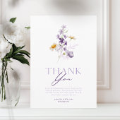 エレガントな花の感謝カード サンキューカード