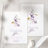 エレガントな花の感謝カード サンキューカード