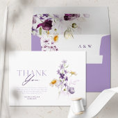 エレガントな花の感謝カード サンキューカード