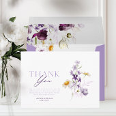 エレガントな花の感謝カード サンキューカード