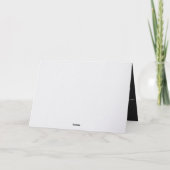 エレガントな花の感謝カード サンキューカード (裏面)