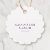 エレガントな花の感謝タグ フェイバータグ (裏面)