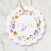 エレガントな花の感謝タグ フェイバータグ (正面)