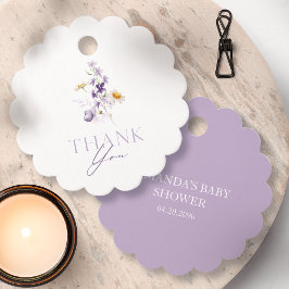 エレガントな花の感謝タグ フェイバータグ