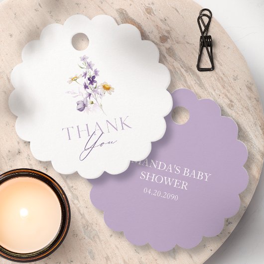 エレガントな花の感謝タグ フェイバータグ