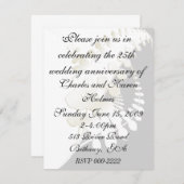 エレガントな花の招待状 招待状 (正面/裏面)