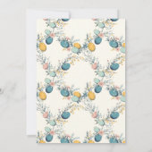 エレガントな花の春のイースターエッグハント 招待状 (裏面)