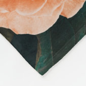 エレガントな花の植物のクラシックなMr. & Mrs. ウェディング フリースブランケット (角)