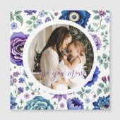 エレガントな花の母の日カード (正面)