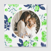 エレガントな花の母の日カード (正面)