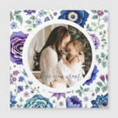 エレガントな花の母の日カード (正面)