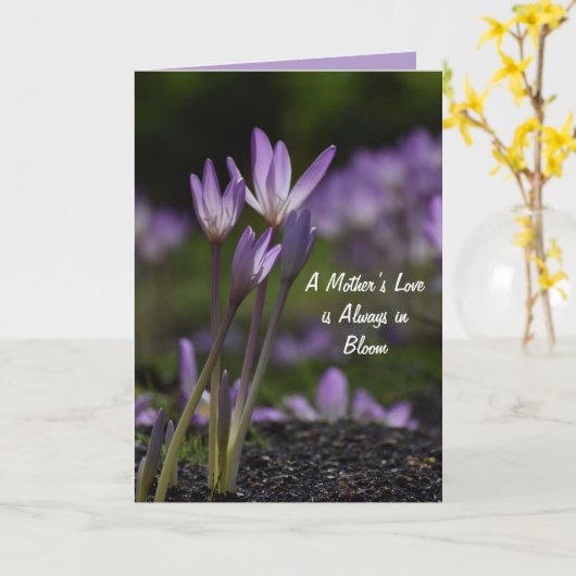 エレガントな花の母の日カード カード (黄色い花)