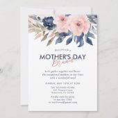 エレガントな花の母の日ブランチ 招待状 (正面)
