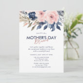 エレガントな花の母の日ブランチ 招待状 (スタンド正面)