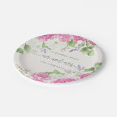 エレガントな花の氏及びWedding |夫人の紙皿 ペーパープレート (アングル)
