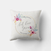 エレガントな花の氏及びWedding |夫人の装飾用クッション クッション (裏面)