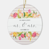 エレガントな花の氏及びWedding |夫人の陶磁器のオーナメント セラミックオーナメント (左)