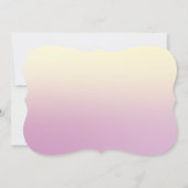 エレガントな花の水彩画の出欠確認 招待状 (裏面)