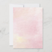 エレガントな花の水彩 75歳の誕生日パーティー 招待状 (裏面)