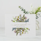 エレガントな花の移動しましたスクリプトのお知らせ 案内状 (スタンド正面)