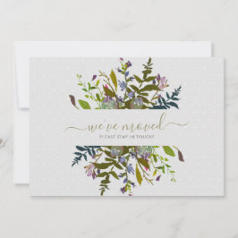 エレガントな花の移動のお知らせ 案内状