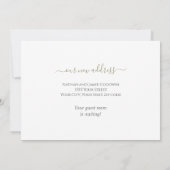 エレガントな花の移動告知スクリプトのお知らせ 案内状 (裏面)