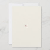 エレガントな花の結婚式招待状カードカスタム 招待状 (裏面)