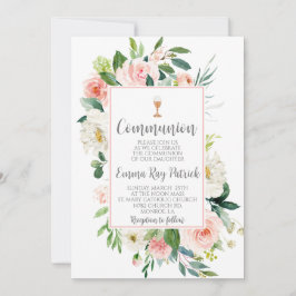 エレガントな花の聖餐 招待状