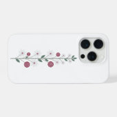 エレガントな花の茎 iPhoneケース (裏面横)