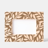 エレガントな花の葉のモダンチック レーザー彫刻フレーム (正面)