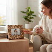 エレガントな花の葉のモダンチック レーザー彫刻フレーム