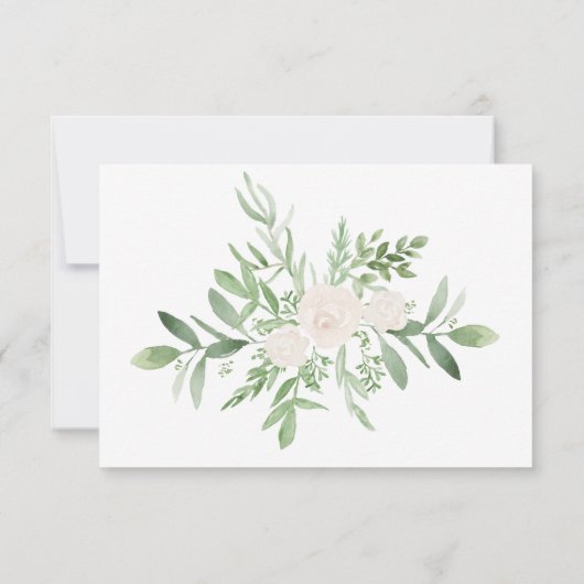 エレガントな花の葬式は死別感謝していしています サンキューカード (裏面)