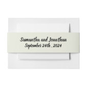 エレガントな花の輪 水彩 招待状ベリーバンド (正面例)