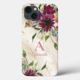 エレガントな花の野の花 iPhone 13ケース