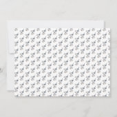 エレガントな花の野生の花の写真の結婚式 招待状 (裏面)