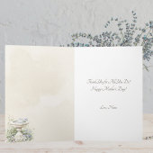 エレガントな花の鳥の水浴び場の母の日カード シーズンカード