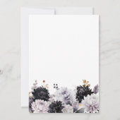 エレガントな花の60歳の誕生日パーティー 招待状 (裏面)