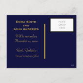 エレガントな花のSave the Dateお知らせポストカード シーズンポストカード (裏面)