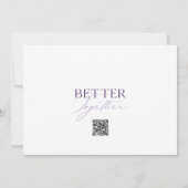 エレガントな花のSave the Dateカード セーブザデート (裏面)