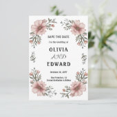 エレガントな花のSave the Date ウェディング セーブザデート (スタンド正面)