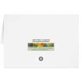 エレガントな花カード (裏面横)