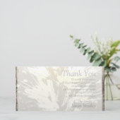 エレガントな花パターン悔やみや弔慰はPカード感謝していしています サンキューカード (スタンド正面)
