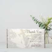 エレガントな花パターン悔やみや弔慰はPカード2感謝していしています サンキューカード (スタンド正面)