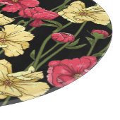 エレガントな花パターン2 カッティングボード (角)