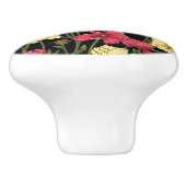 エレガントな花パターン2 セラミックノブ (側面)