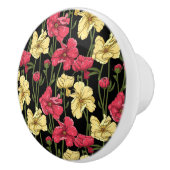 エレガントな花パターン2 セラミックノブ (右)