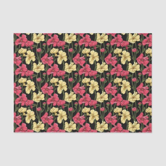 エレガントな花パターン2 薄葉紙 (正面)