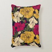 エレガントな花パターン アクセントクッション (正面(垂直))