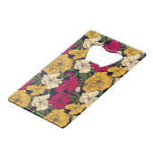 エレガントな花パターン クレジットカード栓抜き (裏面アングル)