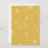 エレガントな花フレーム カラー変更 ベビースプリンクラー 招待状 (裏面)